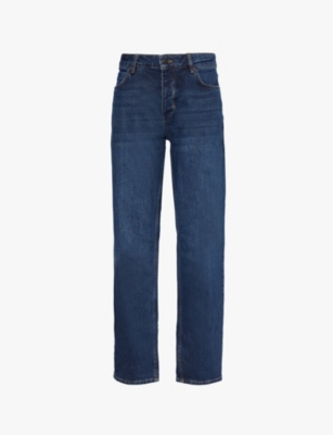 Neuw Mens  Ray Straight Regular-fit Denim Jeans In Mid Indigo