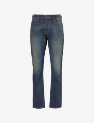 NEUW: Lou brand-patch straight-leg slim-fit stretch-denim blend jeans