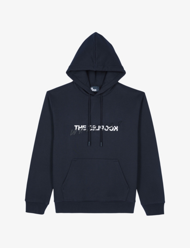 Brand-print kangaroo-pocket cotton-jersey hoody