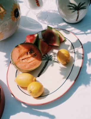 ANNA + NINA: Palm Tree Earthenware Serving Platter