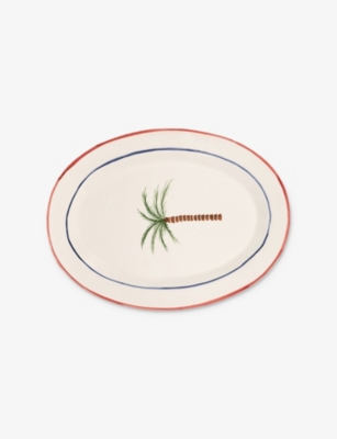 ANNA + NINA: Palm Tree Earthenware Serving Platter