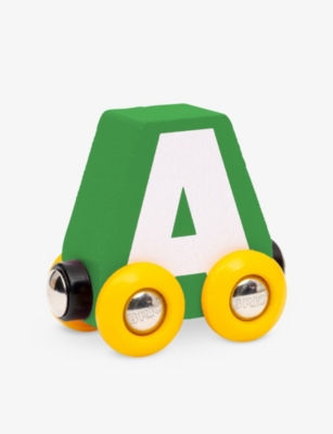 BRIO: Letter Train alphabet wooden toy vehicle 8cm
