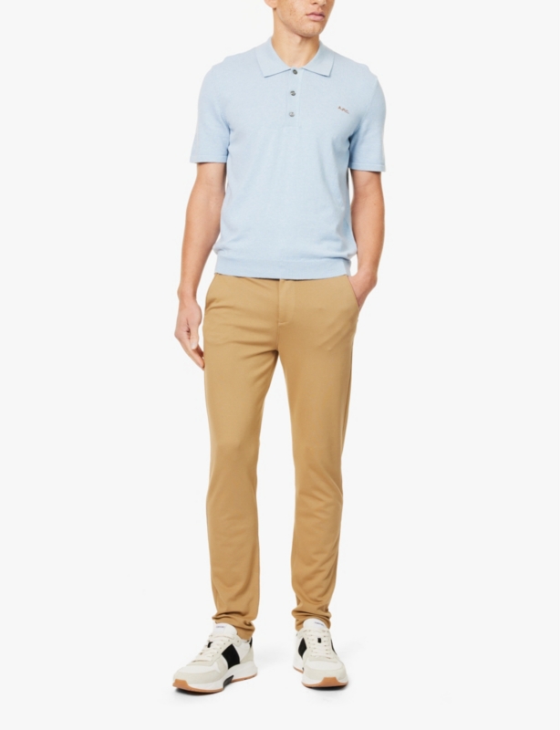 Travel Chino Double Knit tapered-leg regular-fit stretch-woven blend trousers