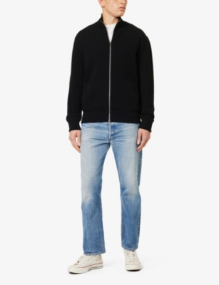 7 FOR ALL MANKIND ENS 7 FOR ALL MANKIND RIBBED HIGH-NECK RELAXED-FIT KNITTED JUMPER 