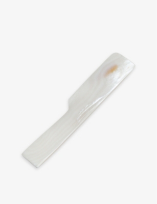 Gohar World Hand-carved Mother-of-pearl Butter Knife 12.7cm Mother Of Pearl In Mother Of Pearl