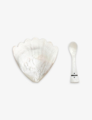 Gohar World Caviar Mother-of-pearl Service Sets Mother Of Pearl In Mother Of Pearl