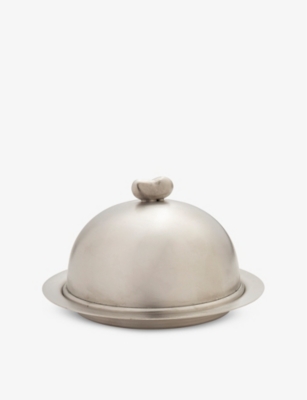 GOHAR WORLD BEAN HANDLE NICKEL-PLATED COPPER MINI CLOCHE 