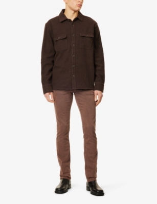 PAIGE: Federal slim-fit straight-leg stretch-woven trousers