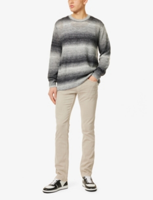 PAIGE: Federal slim-fit straight-leg stretch-woven trousers