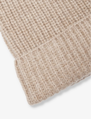 Paige Mens Elder Folded-brim Cashmere And Wool-blend Beanie Hat Mojave In Mojave