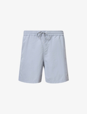 ALLSAINTS: Haven Logo-Embroidered Slim-Fit Woven Swim Shorts
