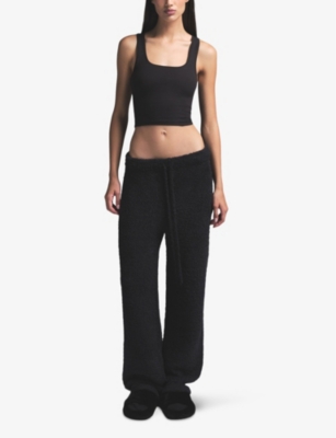 SKIMS: Cozy Knit straight-leg bouclé-knit trousers