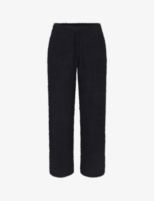 SKIMS: Cozy Knit straight-leg bouclé-knit trousers