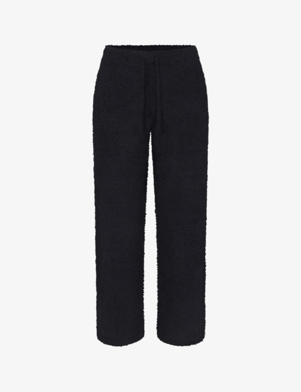 Cozy Knit straight-leg bouclé-knit trousers