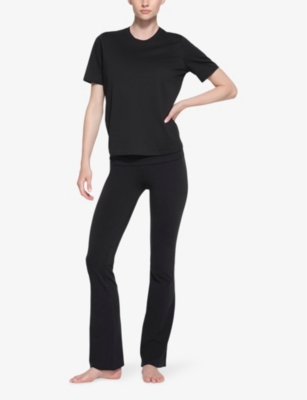 SKIMS: Relaxed-fit short-sleeve stretch-cotton T-shirt