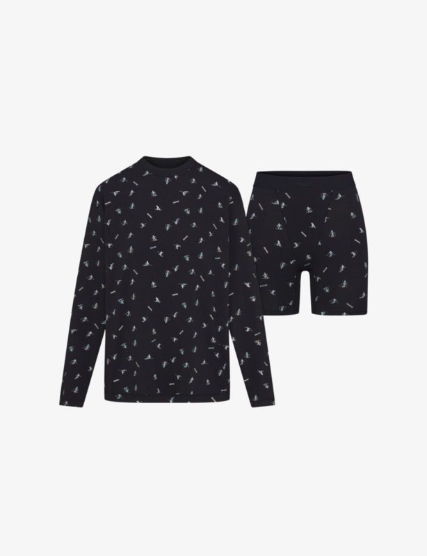 Boyfriend Jersey Long-Sleeve and Boxer Set