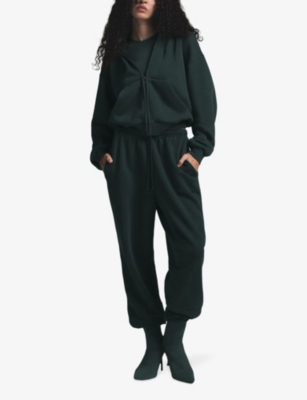 SKIMS: Vintage relaxed-fit zip-up cotton hoody