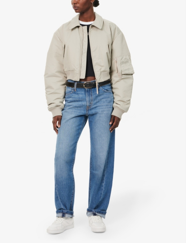 '94 Baggy Seamed mid-rise straight-leg denim jeans