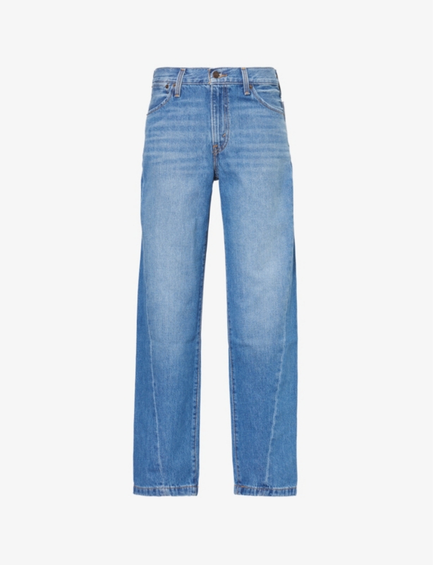 '94 Baggy Seamed mid-rise straight-leg denim jeans