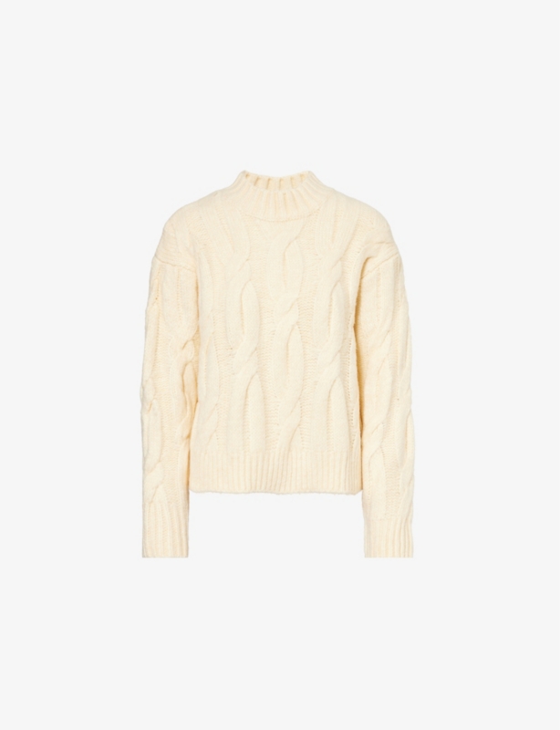 Isabel cable-knit knitted jumper