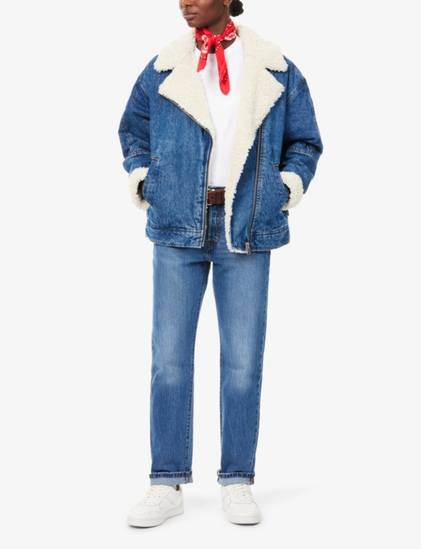 Sherpa Flight denim jacket
