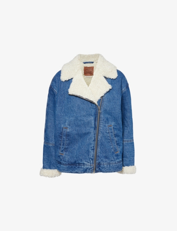 Sherpa Flight denim jacket