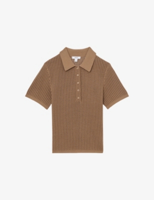 EVISEN REPETITION KNIT POLO SHIRT SIZE L Evisen Skateboards ゑ（エビセン）REPETITION KNIT POLO SHIRT
