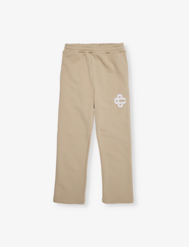 Emblem-appliqué straight-leg stretch-woven jogging bottoms 1-8 years