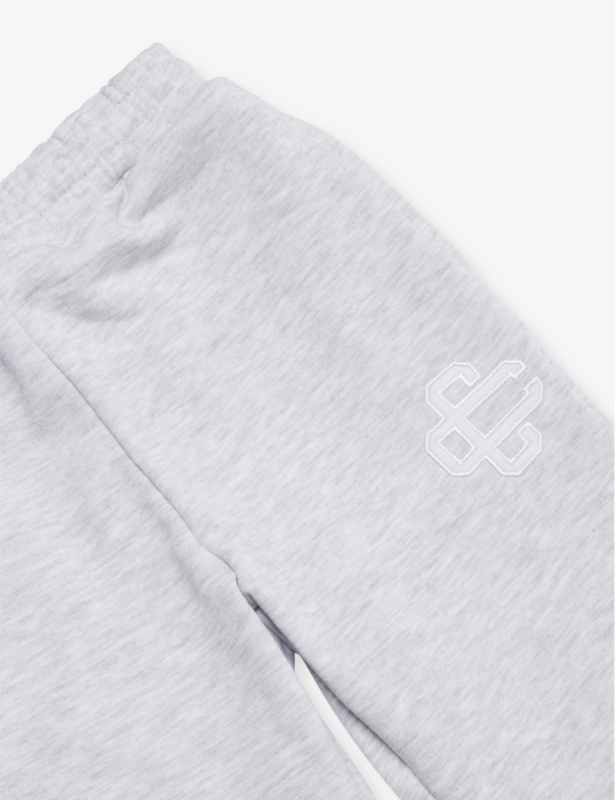 Emblem-appliqué straight-leg stretch-woven jogging bottoms 1-8 years