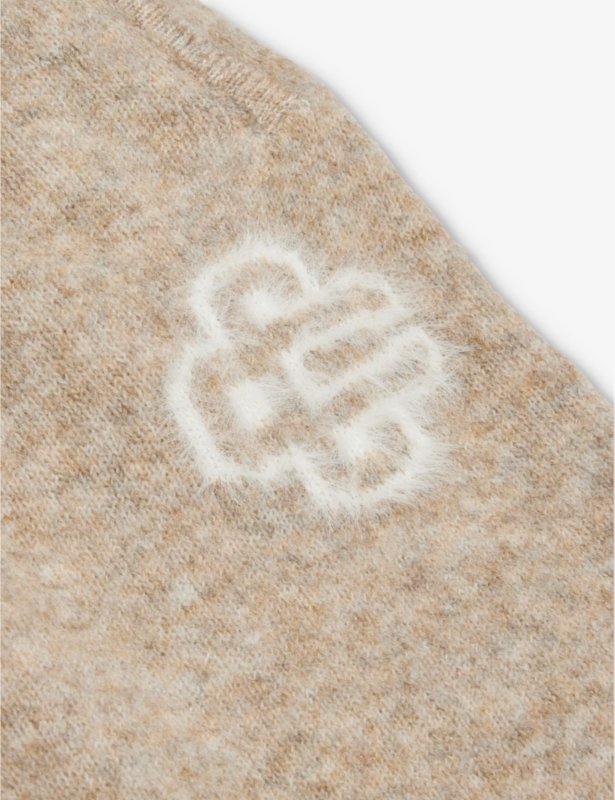 Fluffy branded knit jogging bottoms 1-8 years