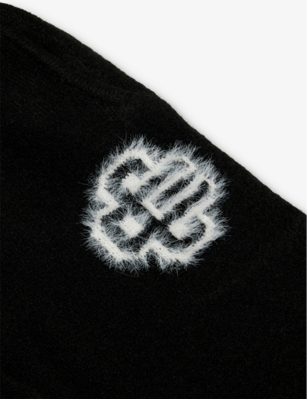 Fluffy branded knit jogging bottoms 1-8 years
