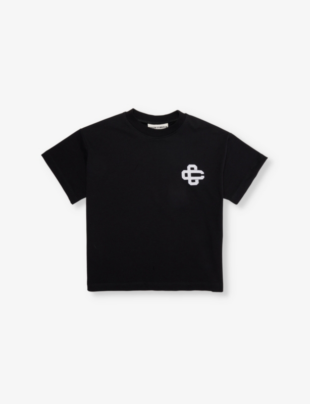 Crewneck brand-appliqué stretch-woven T-shirt 1-8 years