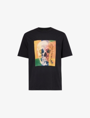 Ps By Paul Smith Ps Paul Smith "skull Square" T-shirt In Black