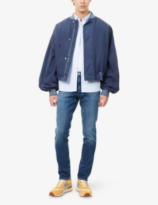 Citizen Of Humanity Mens Avalon (md/dk Indigo) London Brand-patch Tapered-leg Slim-fit Stretch-denim Jeans