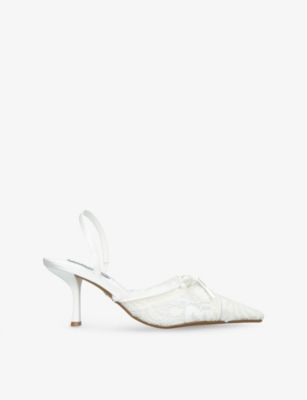 STEVE MADDEN: Serenade-L Slingback Lace Heeled Pumps