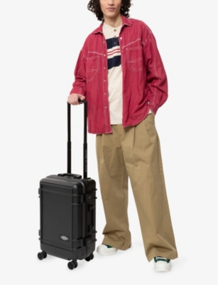 Eastpak Black E Resist'r Cabin Small Hard-shell Polycarbonate Suitcase 55cm In Black