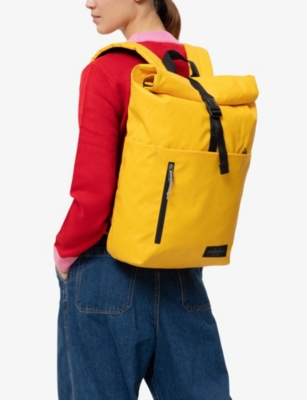 Eastpak Womens Tarp Yolk Up Roll Medium Woven Backpack In Tarp Yolk