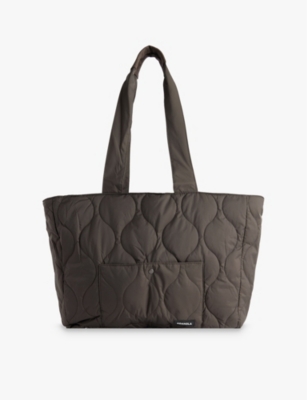 ADANOLA: Quilted recycled-nylon shell tote bag