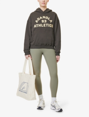 ADANOLA: Campus kangaroo-pocket organic-cotton hoody