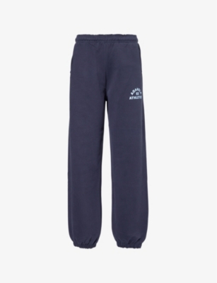 ADANOLA: Campus oversized organic-cotton jersey jogging bottoms