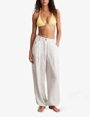 REISS: Tory Drawstring-Waist Woven Trousers