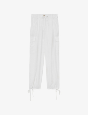 REISS: Tory Drawstring-Waist Woven Trousers
