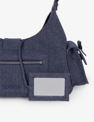THE KOOPLES: Amelia multi-pocket denim shoulder bag