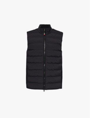 Orlebar Brown Fitzroy Zip-up Padded Gilet In Black