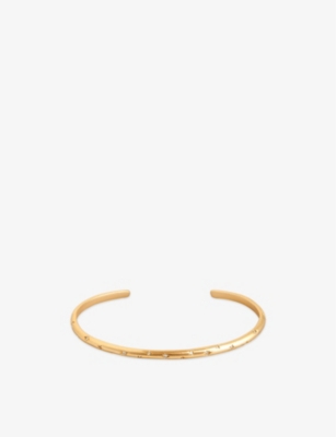 ASTRID & MIYU: Cosmic Star 18ct yellow gold-plated recycled sterling-silver and cubic zirconia bangle