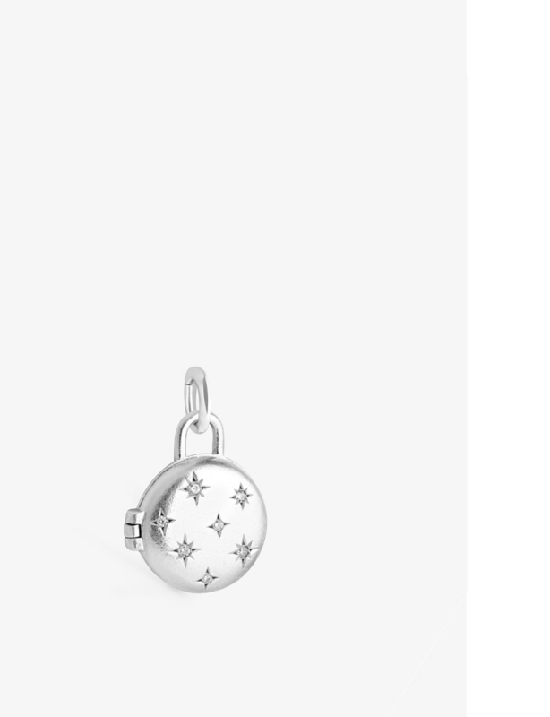 Cosmic Locket Talisman 18ct yellow-gold plated sterling-silver and cubic zirconia charm