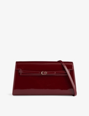 VERAFIED: Belted patent-leather shoulder bag