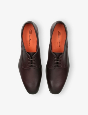 SANTONI: Adrian Blake Leather Derby Shoes