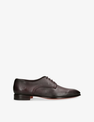SANTONI: Adrian Blake Leather Derby Shoes