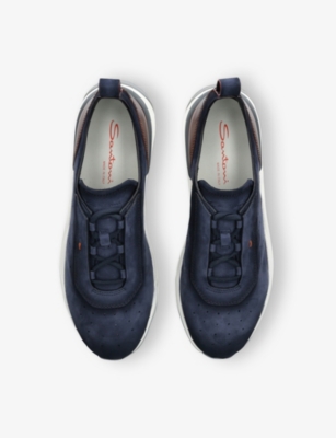 SANTONI: Innova Leather Low-Top Trainers